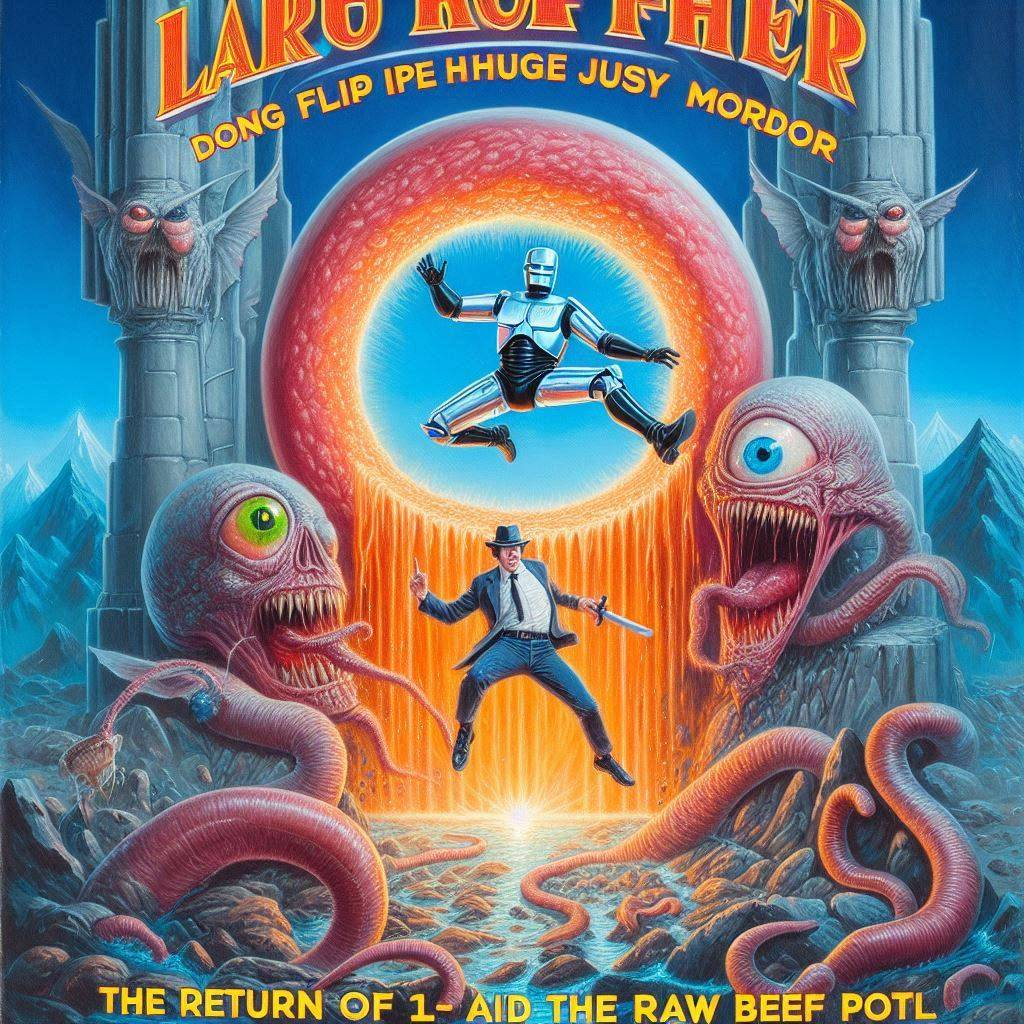 MONSTERS SPITTING GUTS INTO A COSMIC VOID