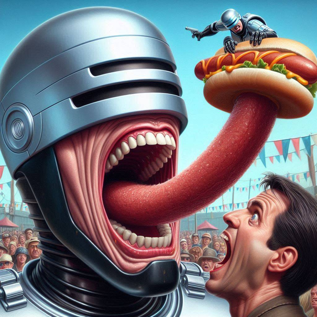 ROBOT MOUTH EATING HUMAN SOULS FOR BREAKFAST