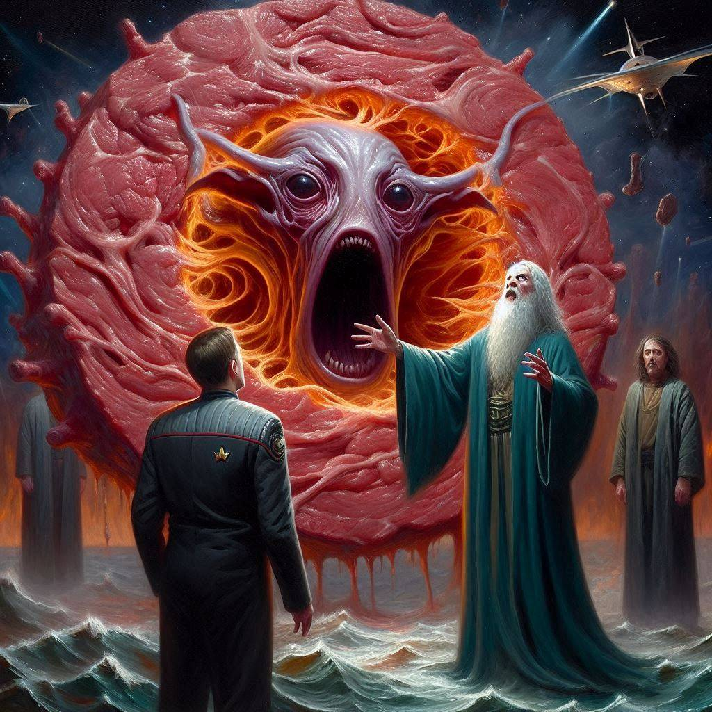 MONSTERS SPEWING GUTS INTO THE VOID