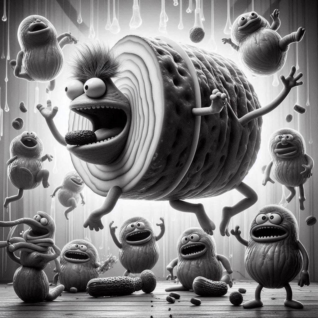 VEGGIES HAVING A WILD ORGASM PARTY