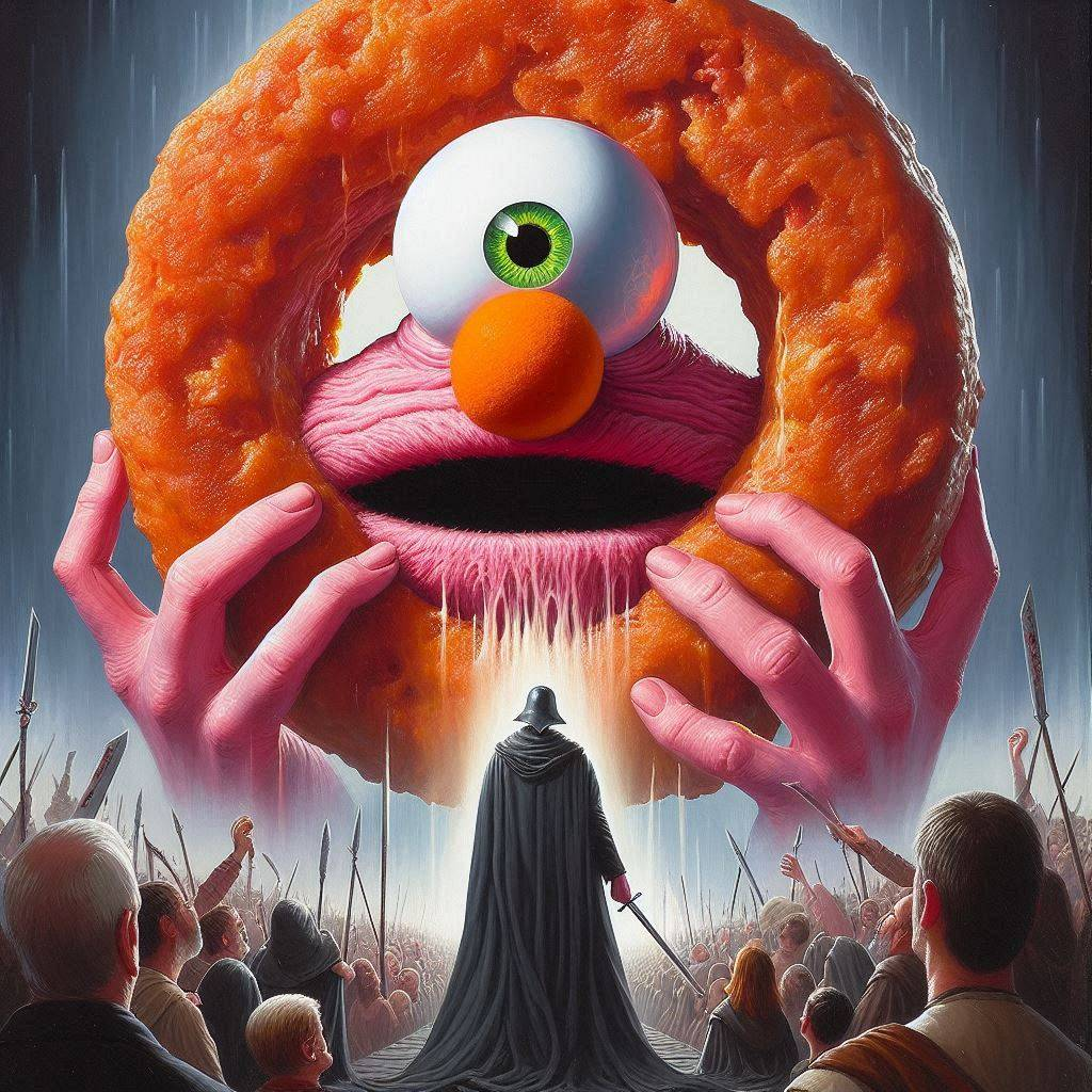 DONUTS SPITTING GOO IN A BATTLEFIELD OF FLESH