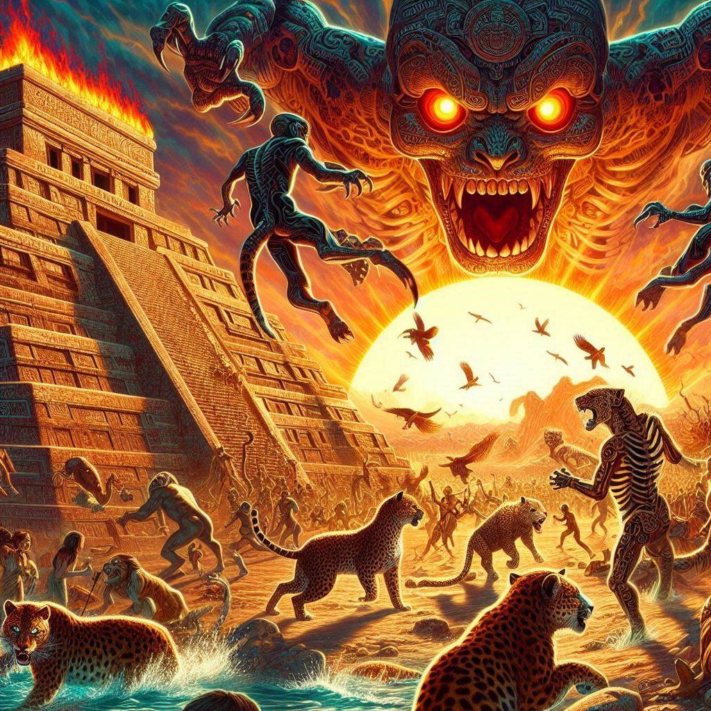 GODS TEARING APART THE FLESH OF THE EARTH