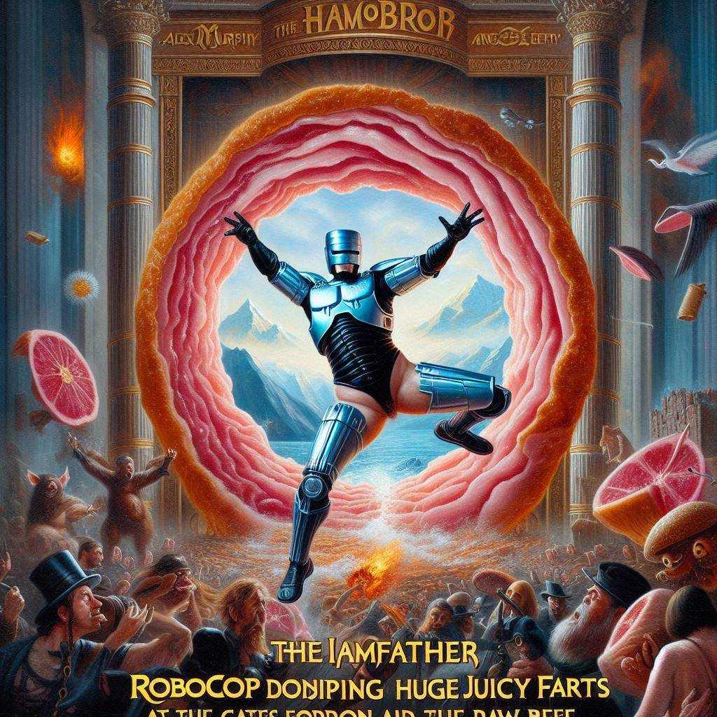 ROBOCOP FARTING THROUGH A MEAT PORTAL OF CHAOS