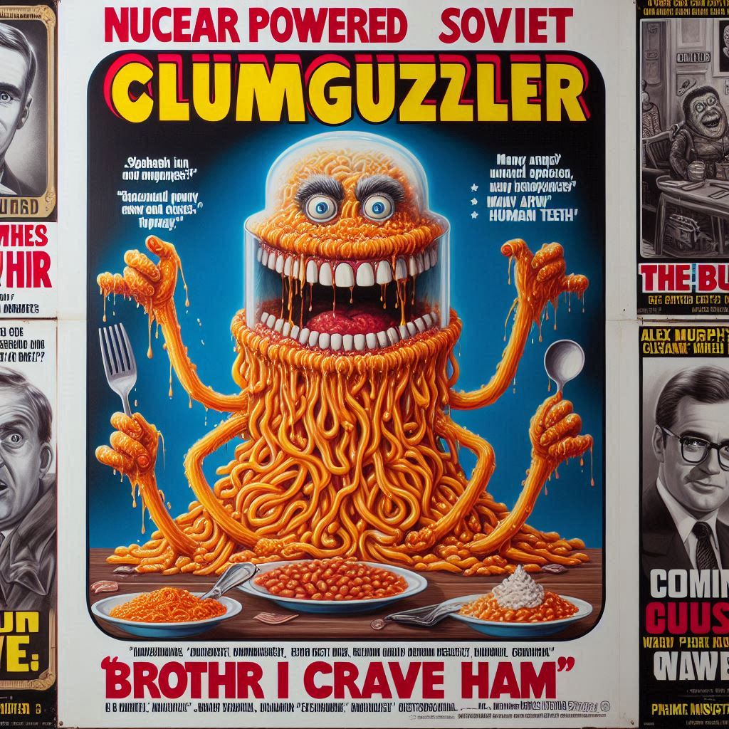 PASTA MONSTER EATING HUMAN TEETH FOR DINNER