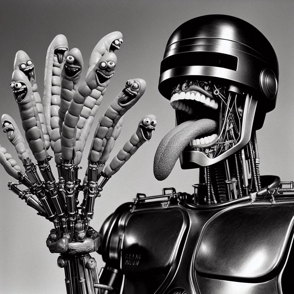 ROBOTIC HANDS JERKING OFF TO HUMANITY'S FAILURE