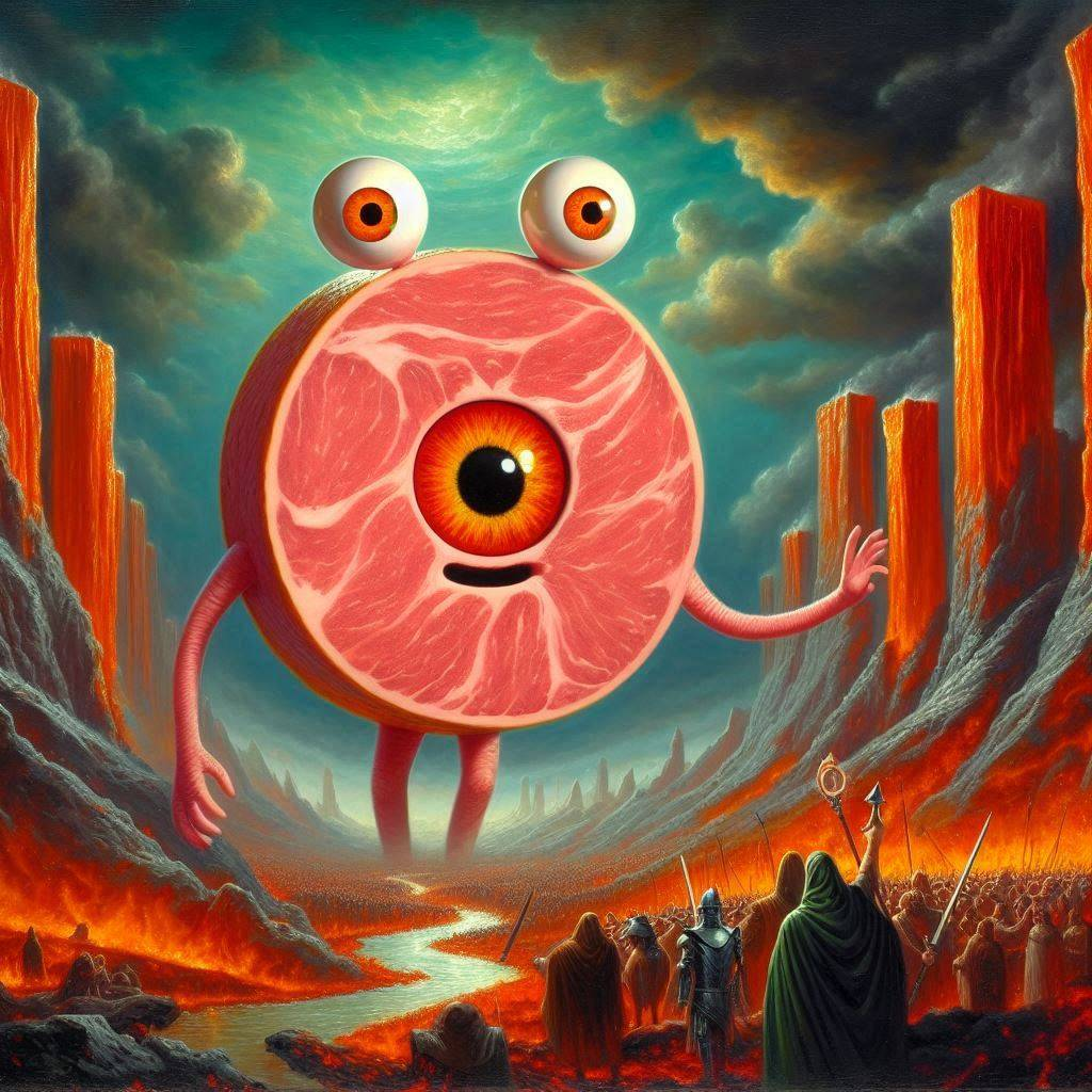 MEAT MONSTER WAGING WAR ON HUMANITY'S SOUL