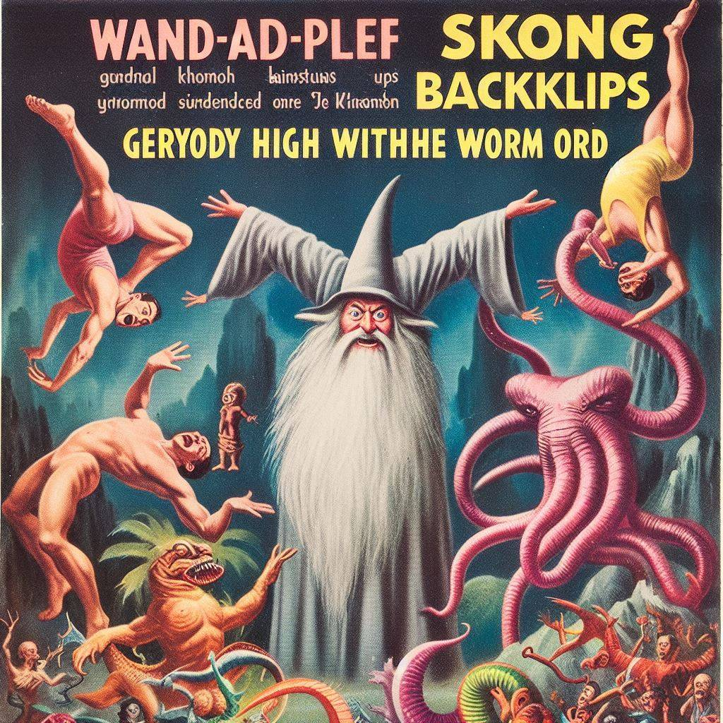 WIZARD SHOVING FREAKS INTO A CARNIVAL OF CHAOS