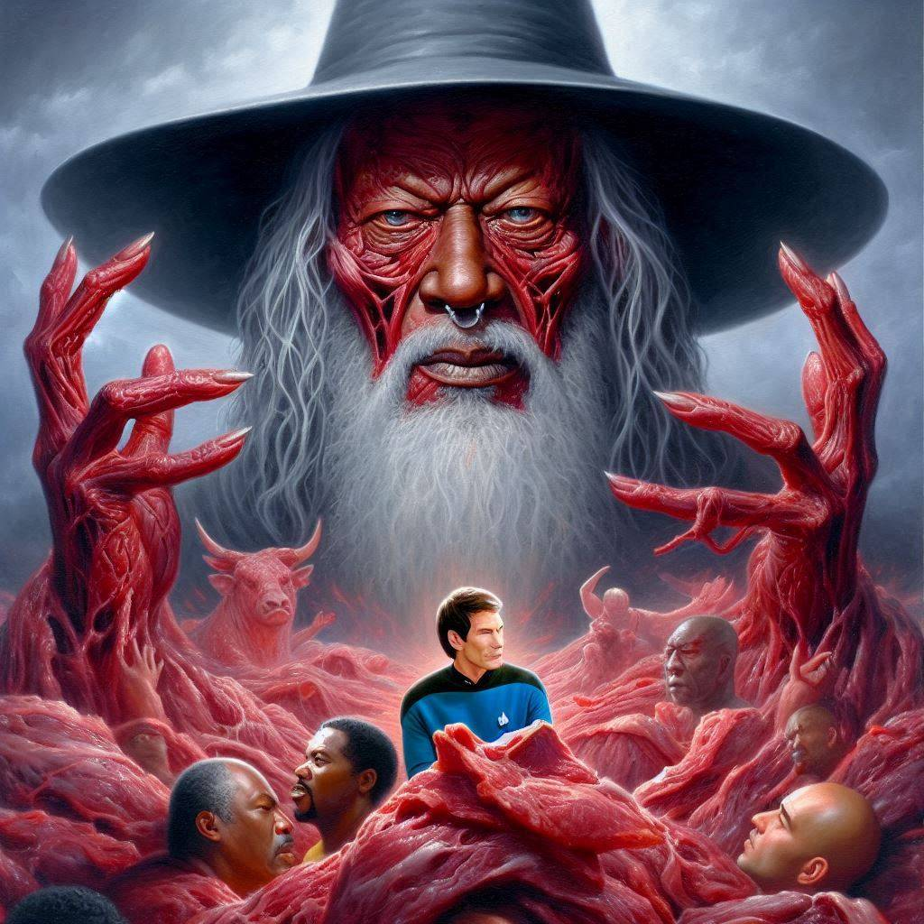 WIZARD'S BLOOD-SOAKED NIGHTMARE OF FLESH