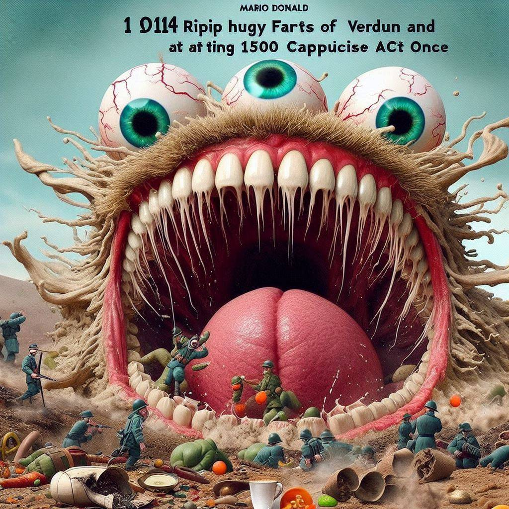 MONSTER GOBBLING SOLDIERS LIKE CHEWING GUM