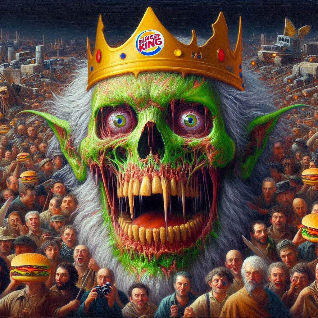 SKULL KING DEVOURING A CROWN OF FLESH