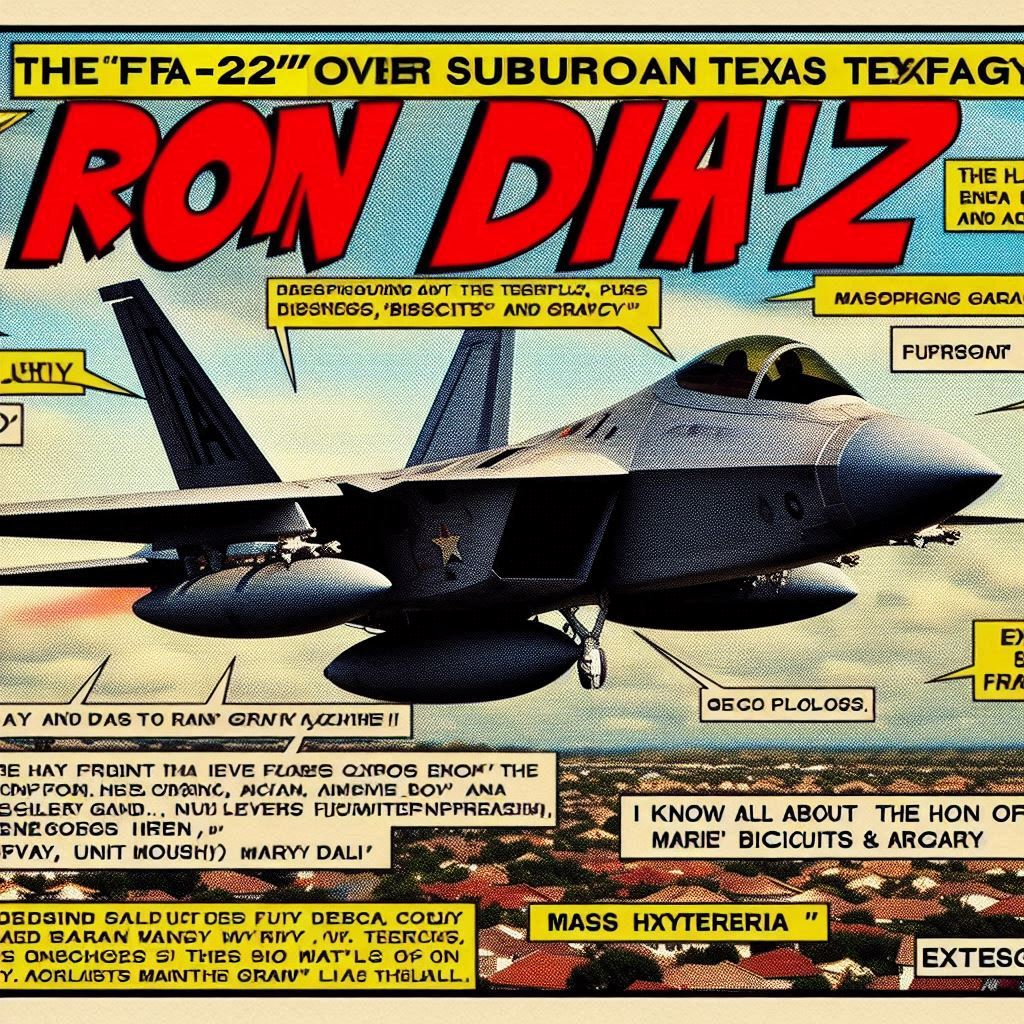 FIGHTER JET SCREAMING THROUGH TEXAS'S GUTS