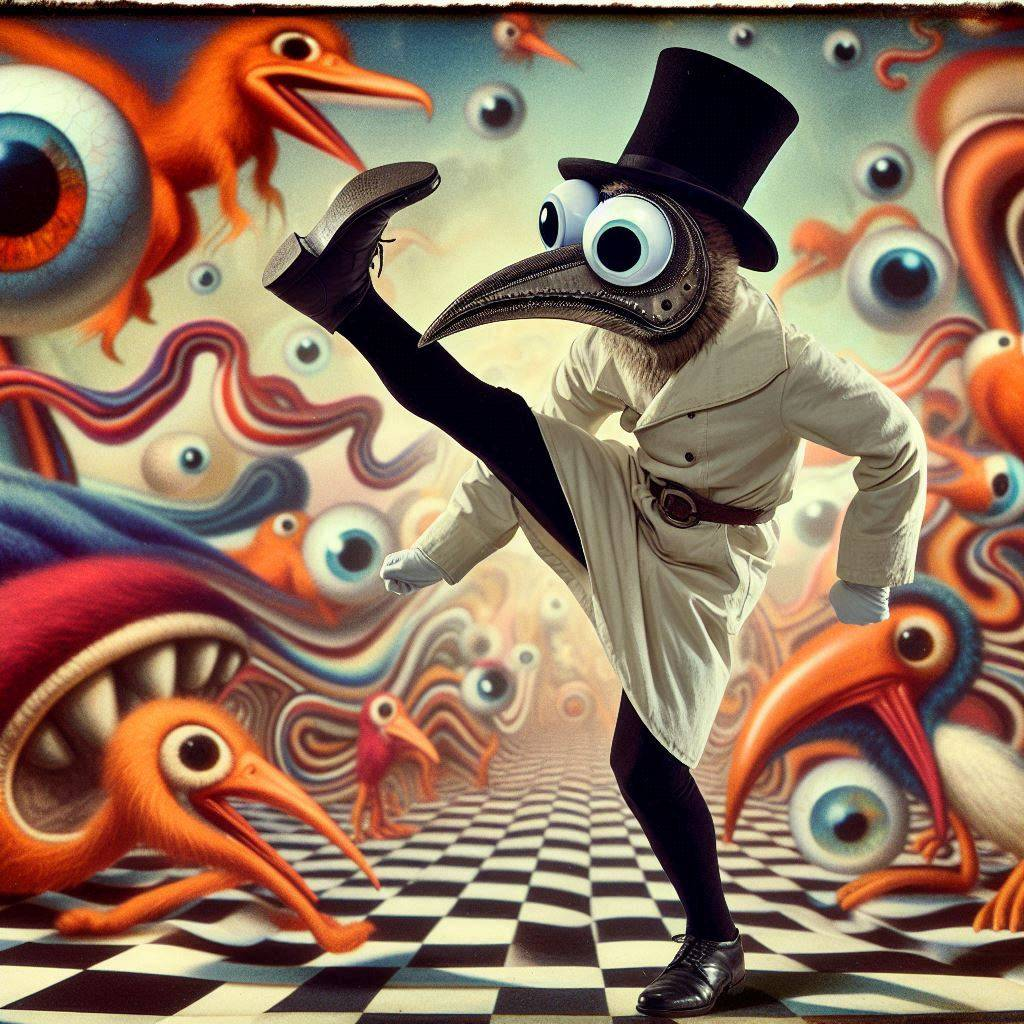 BIRDS KICKING THE DOOR TO MADNESS OPEN