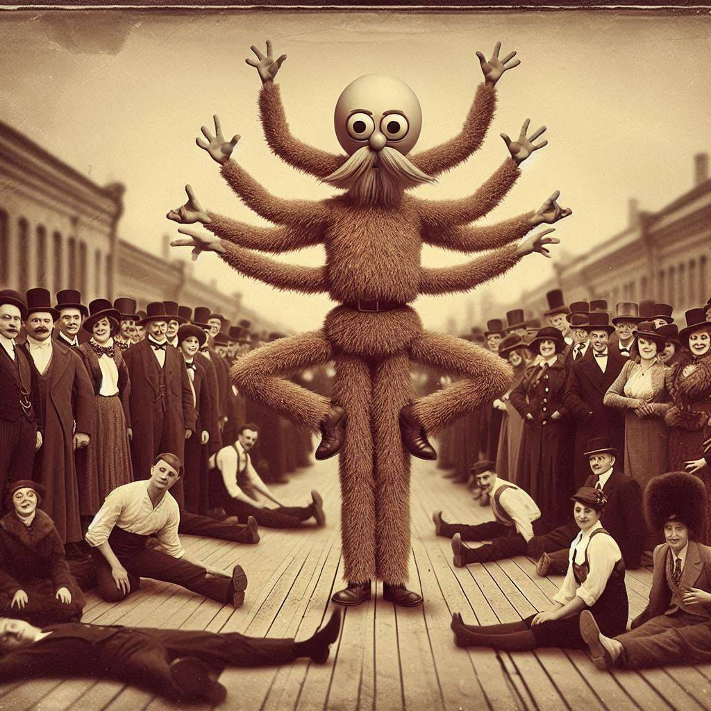 FURRY MONSTER DANCING WITH DEAD SOULS