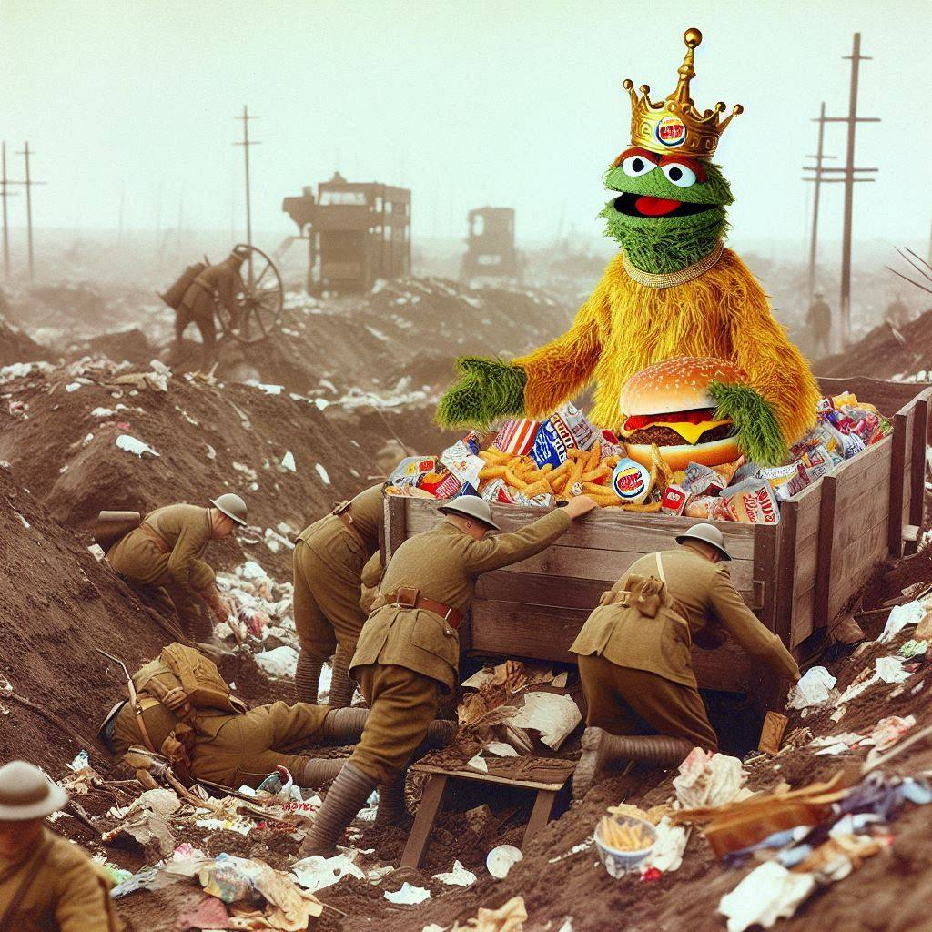 GARBAGE KINGDOM ON A BLOODY BATTLEFIELD