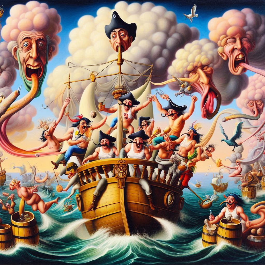 PIRATES SPITTING RAINBOWS AND SHIT