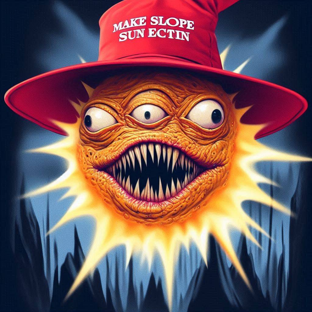 SUN WITH TEETH SCREAMING IN THE DARK