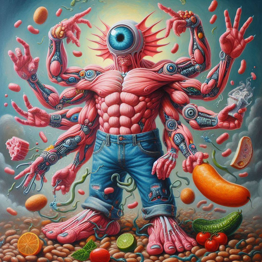 FLESHY MONSTER JUGGLING GROSS SNACKS
