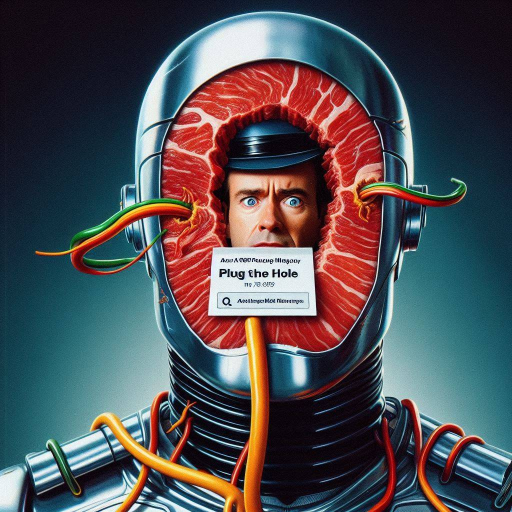 MEAT SUIT WITH A HOLE FOR A FACE