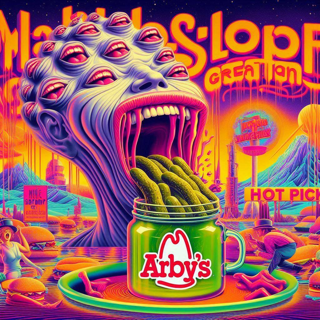 MONSTER GULPING PICKLES LIKE A SICK FREAK