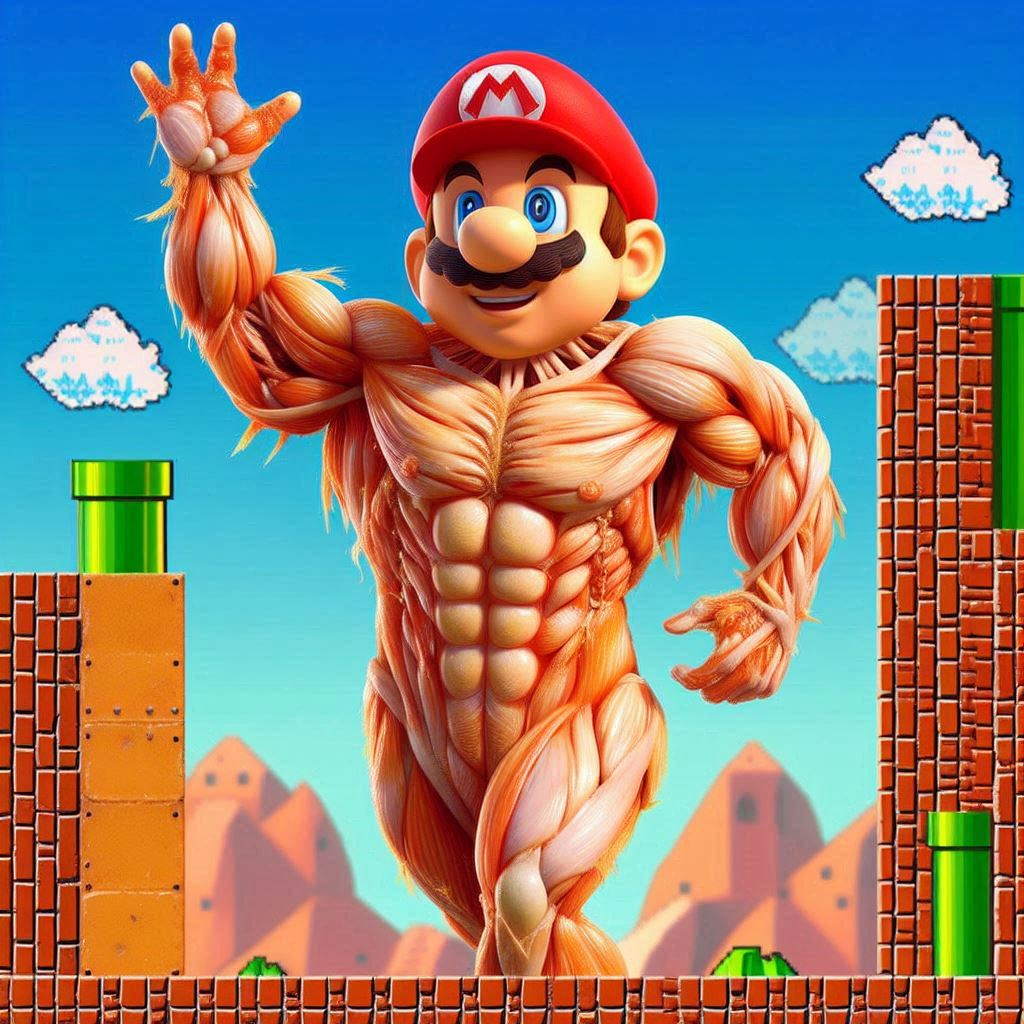 MUSCLES FLEXING LIKE A FREAKY MONSTER