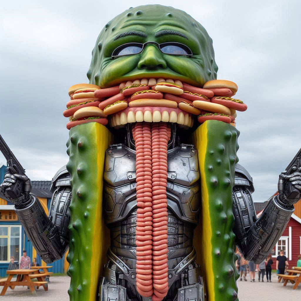 PICKLE MONSTER SPITTING MEATY NIGHTMARES