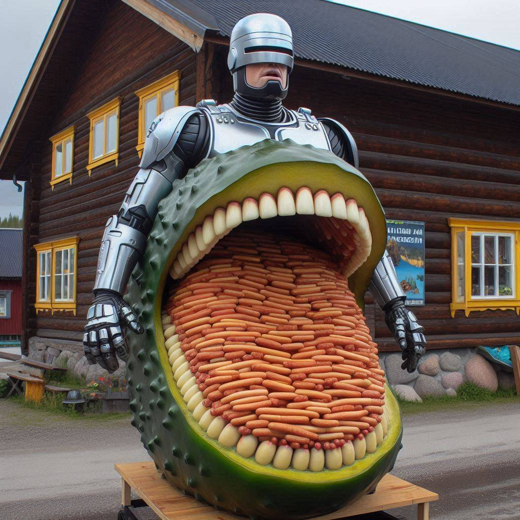 ROBOT WITH A MOUTH FULL OF MEATY WONDERS