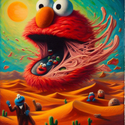 ELMO'S MOUTH EATING ITS OWN NIGHTMARES