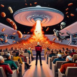 ALIENS SHITTING BEANS ON STARSHIP'S FACES