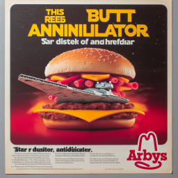 BURGER CRUSHING STARS WITH ITS ASS