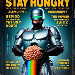 ROBOT CUMMING RAINBOWS FROM ITS FART HOLE