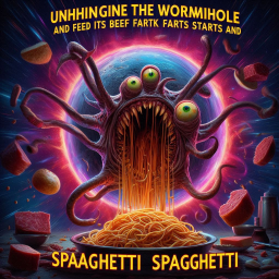 UNHINGE THE WORMHOLE AND FEED ITS FARTS