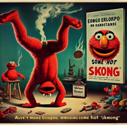 MONSTERS DOING YOGA IN A SMOKY NIGHTMARE