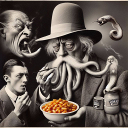 OLD MEN SUCKING ON TENTACLED BEAN CUM