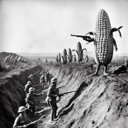 CORN WAGING WAR ON HUMANITY'S STUPIDITY