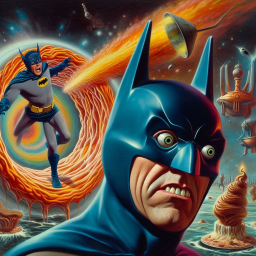 BATMAN'S ANGER SPITTING COSMIC GUTS