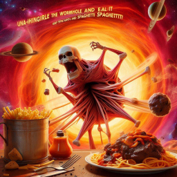 EAT THE WORMHOLE AND SHIT OUT SPAGHETTI