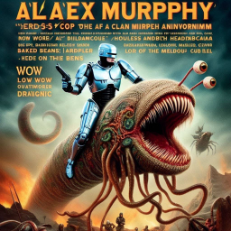 ROBOT RIDING A NIGHTMARE WORM'S GUTS