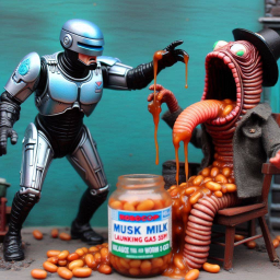 ROBOCOP SERVING BEANS TO A WORMY NIGHTMARE