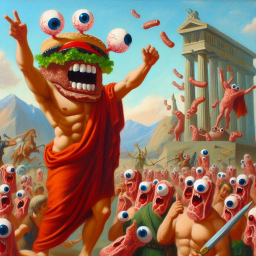 BURGER GODS RAVAGING THE FLESH OF MORTALS