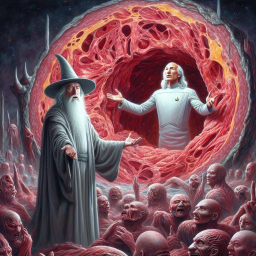 WIZARDS BATTING IN A GUTTER OF GORE