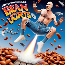 BEANS EXPLODING FROM A MAN'S ASS