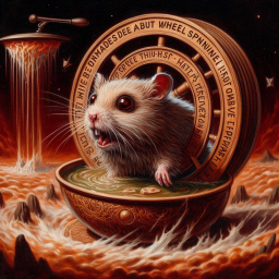HAMSTER SPITTING OUT THE UNIVERSE'S GUTS