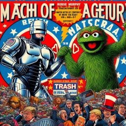ROBOT AND MUPPET IN TRASHY LOVE AFFAIR
