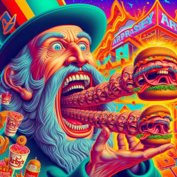 OLD MAN'S MOUTH SPITTING OUT MEAT NIGHTMARES