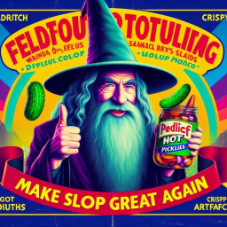 WIZARD THUMBING HIS NOSE AT PICKLE HATERS