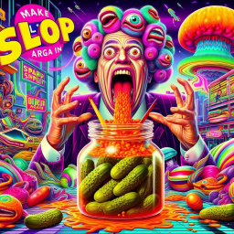 SPEWING GOO LIKE A GROSS CARNIVAL FREAK