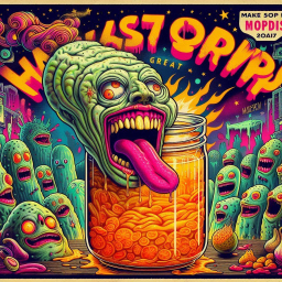 PICKLES SHOUTING IN A JAR OF NIGHTMARES