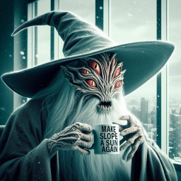 WIZARD SIPPING ON NIGHTMARES IN A CITY OF SHADOWS
