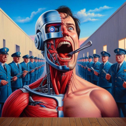 ROBOTIC SOULS SCREAMING IN HUMAN FLESH