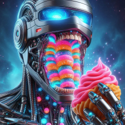 ROBOTIC MOUTH SPITTING SUGAR COATED NIGHTMARES